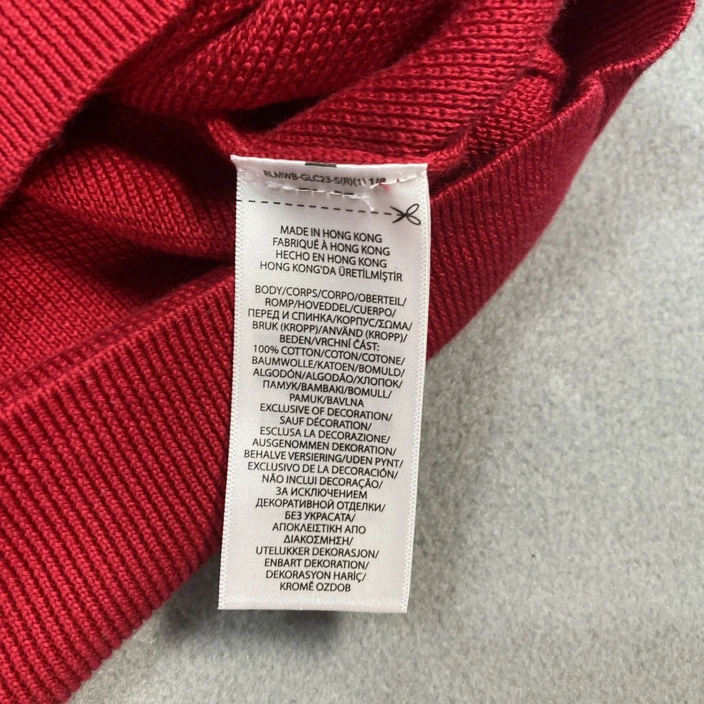 Polo Ralph Lauren Men's XXL/TTG 1/4 Zip Knit Sweater Classic Red Mock Neck NWT